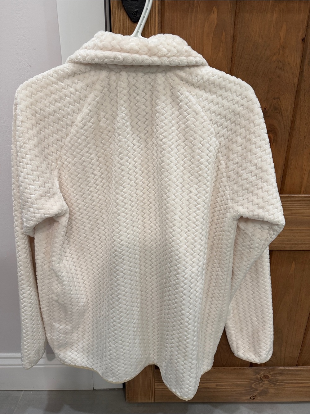 Columbia Women's Cream Textured Full‑Zip Fleece Jacket - Picture 3 of 5